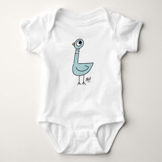 Body Le Bodysuit Pigeon Classic Baby Blanc (Devant)