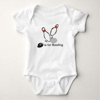 Le bowling mignon badine le T-shirt