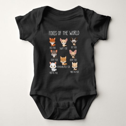 Body Le cadeau Foxes Of The World pour Fox Lover (Devant)