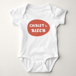 Body Le Christ est levé, chemise rouge de bébé d'oeu