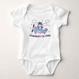 Body Le copilote de grand-papa - Avion licorne