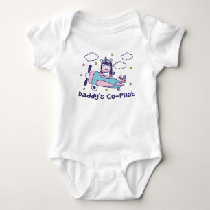 Body Le copilote de papa - Avion licorne