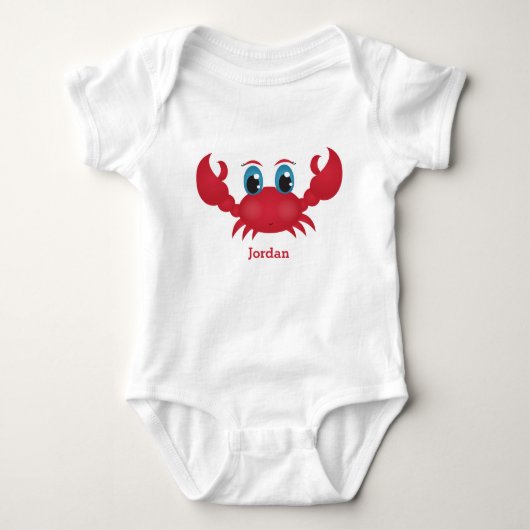 Body Le crabe heureux mignon de l'enfant (Devant)