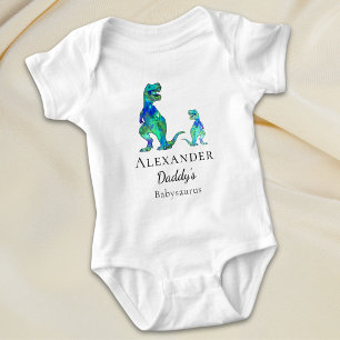 Body Le Dinosaure Bébé de Papa avec Nom Personnalisé