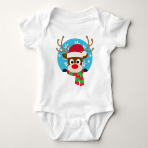 Body Le mignon Rudolph Le renne du nez rouge Bodysuit