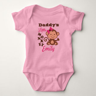 Body Le petit costume rose singe de papa avec Tutu