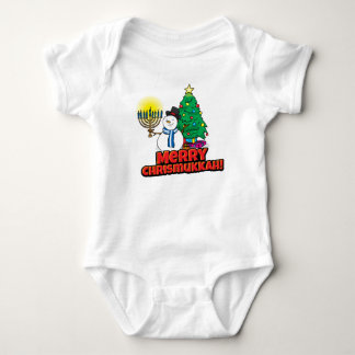 Body Le premier bonhomme de neige Chrismukkah tenant la