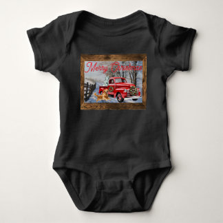 Body Le premier Noël de bébé à la ferme