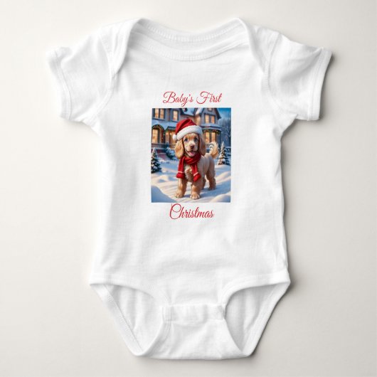 Body Le premier Noël de bébé Cocker Spaniel (Devant)