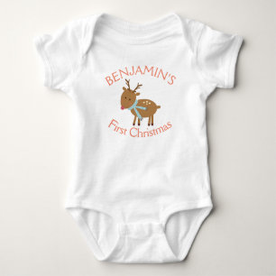 Body Le Premier Noël de Bébé Jolis Renne d'Hiver