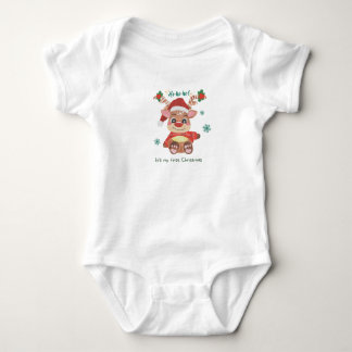 Body Le premier Noël de bébé Renne mignon Fêtes