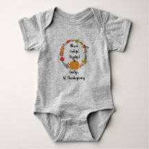 Le premier thanksgiving Onsie du bébé