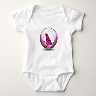 Body Le rose font de la planche à voile T-shirt de bébé