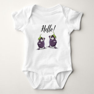 Body Le T-shirt bébé des deux plantes de la Clipart