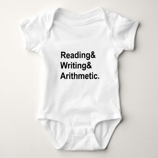 Body Lecture Écriture Arithmétique | Les 3 R de l'école (Devant)