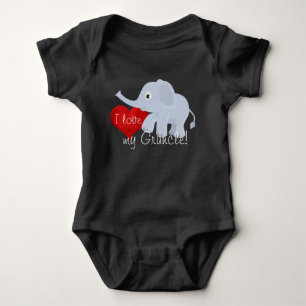 Body L'éléphant avec le coeur déclare, "j'aime mon