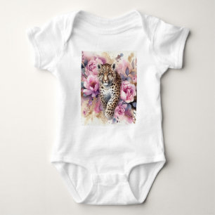 Body Leopard Cub & Bodysuit Rose pour bébé