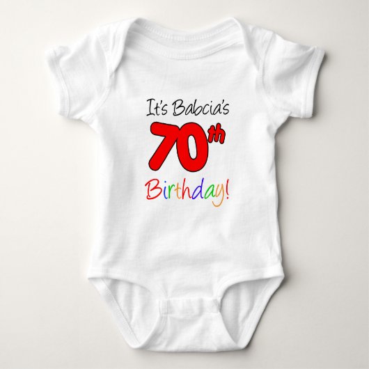 Body Les 70 ans de Babcia (Devant)