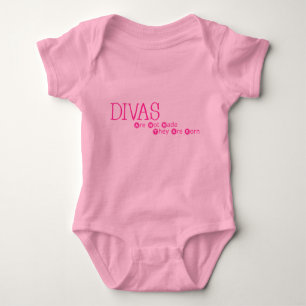 Body Les Divas Ne Sont Pas Faits Ils Sont Nés T-Shirt