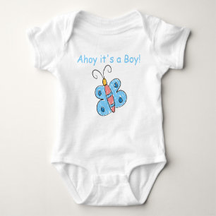 Body Les enfants art papillon bleu