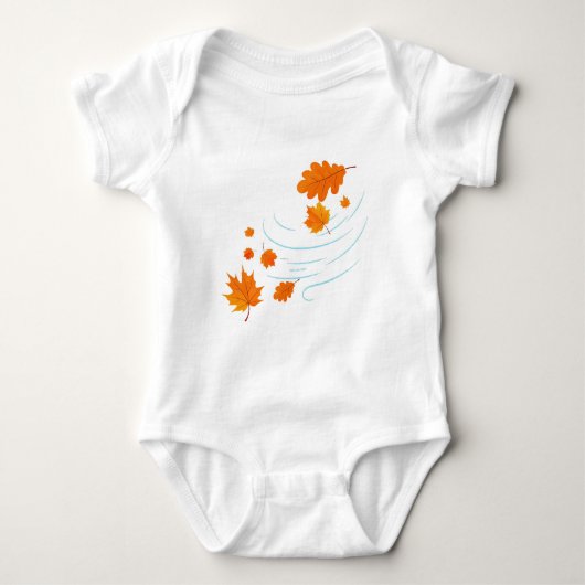 Body Les feuilles d'automne dans le vent : Design éléga (Devant)