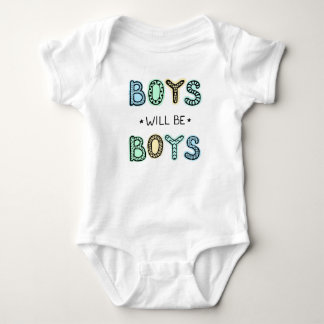 Body Les garçons seront des garçons typographie Baby Bo