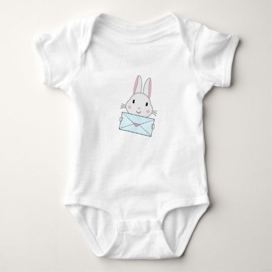 Body LETTRE D'AMOUR Mignonne et adorable Rabbit tenant (Devant)