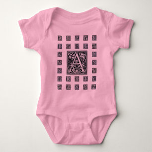 Body Lettre décorative "A" Woodblock Initial