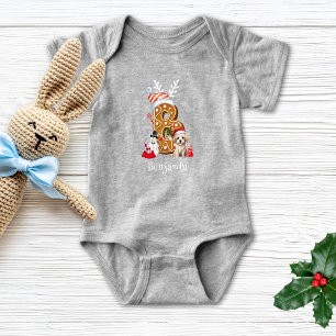 Body LETTRE Festive Puppy Gingerbread B Christmas Boy