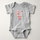 Body Lettre initiale U en patchwork matelassé pour la n (Devant)