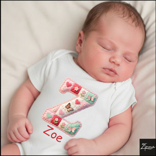 Body Lettre initiale Z en patchwork matelassé pour la n