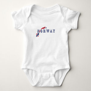 Body Lettre norvégienne simple moderne Drapeau Souveni