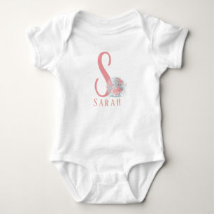 Body Lettre personnalisée et nom Bodysuit bébé