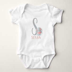 Body Lettre personnalisée et nom Bodysuit bébé