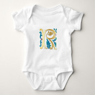 Body Lettre R Monogramme Fleur de lis