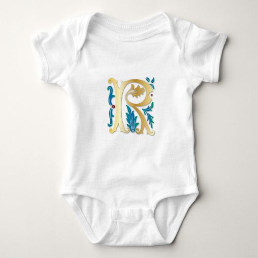Body Lettre R Monogramme Fleur de lis (Devant)