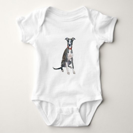 Body Lévrier whippet (bringé/blanc) (Devant)