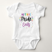 Body LGBT Mon premier maillot de bébé de fierté (Devant)