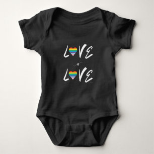 Body LGBTQIA L'amour est amour Rainbow Heart Pride