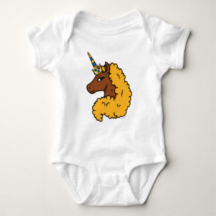 Body Licorne Afro Jaune