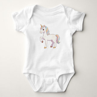 Body Licorne arc-en-ciel pastel mignonne levant le sabo