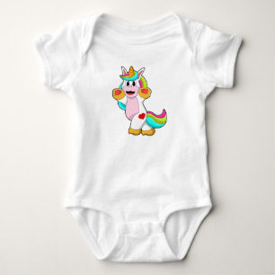 Body Licorne avec tatouage de cœur