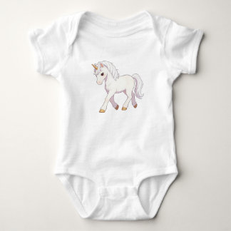 Body Licorne blanche pure mignonne qui marche T-Shirt K