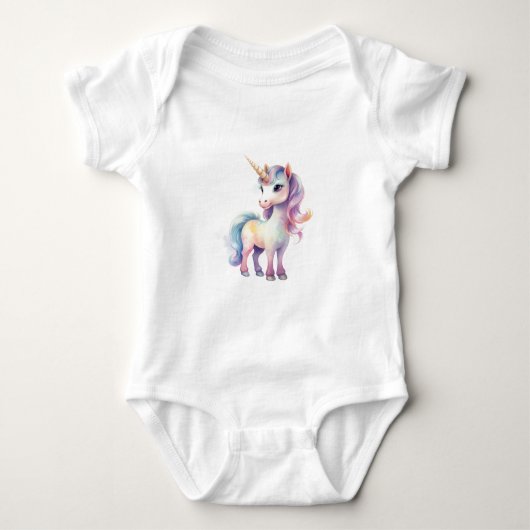 Body Licorne Majestueuse Précieuse, Cadeau pour Filles (Devant)