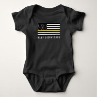 Ligne jaune mince American Flag Baby Dispatcher