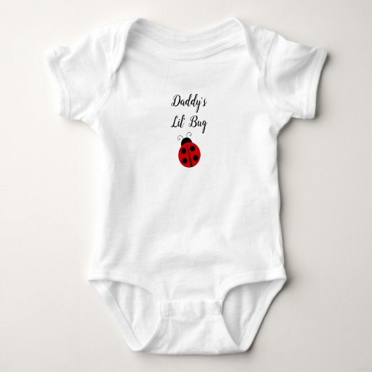 Body Lil Bug Ladybug Baby Girl de papa (Devant)