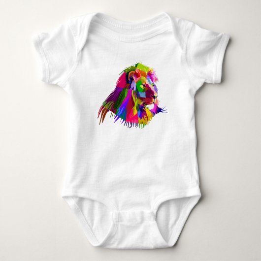 Body Lion Head Prismatic Pop Art Design-62502 (Devant)