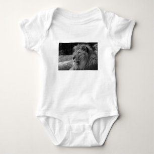 Body Lion noir et blanc - Animal sauvage
