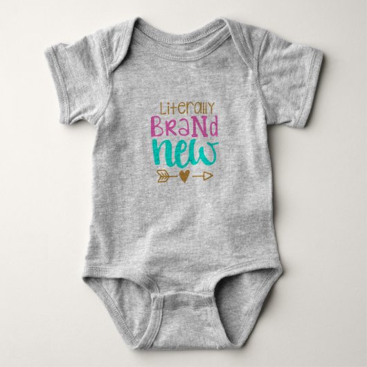 Body Littéralement Marque Nouveau bébé Onsie (Devant)