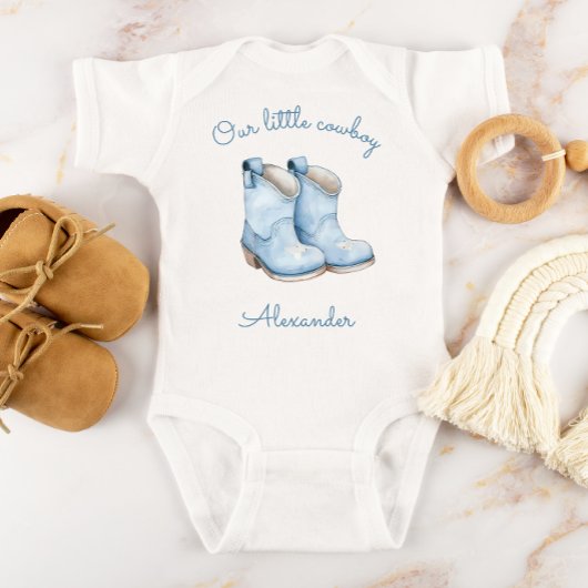 Body Little Cowboy Personalized Blue Boots Boys